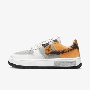 Zapatillas Nike Air Force 1 Fontanka Mujer Marrones Beige Claro Amarillo | NK631GSA