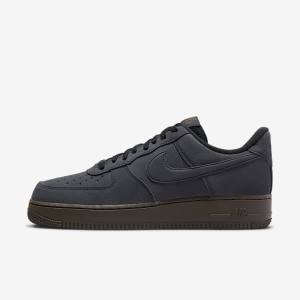 Zapatillas Nike Air Force 1 Hombre Blancas Chocolate Oscuro | NK591DQX