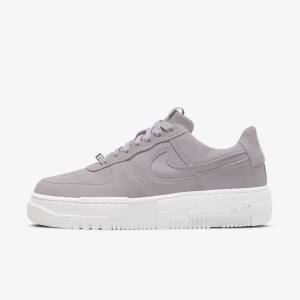 Zapatillas Nike Air Force 1 Pixel Mujer Gris Blancas Gris | NK140FCW