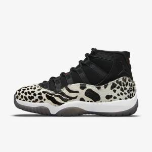 Zapatillas Nike Air Jordan 11 Retro Mujer Negras Blancas Rojas | NK297DFV