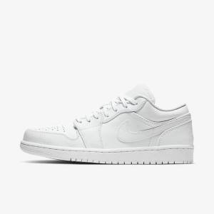 Zapatillas Nike Air Jordan 1 Low Hombre Blancas | NK302HFP