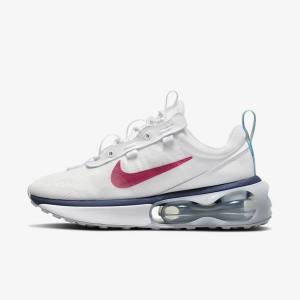 Zapatillas Nike Air Max 2021 Mujer Blancas Azules Plateadas Rosas | NK571NFC