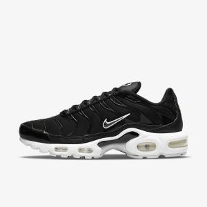 Zapatillas Nike Air Max Plus Mujer Negras Blancas | NK305WEA