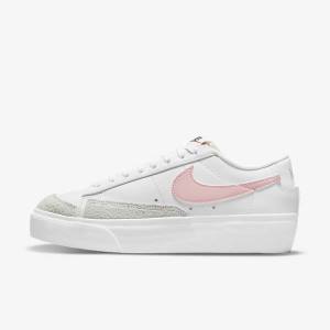 Zapatillas Nike Blazer Low Plataforma Mujer Blancas Negras Rosas | NK106VPJ