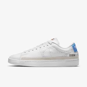 Zapatillas Nike Blazer Low X Hombre Blancas Azules Claro Blancas | NK687MDK