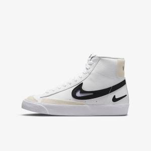 Zapatillas Nike Blazer Older Niños Blancas Negras | NK857OAZ