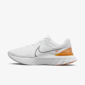 Zapatillas Running Nike React Infinity Run Flyknit 3 Carretera Hombre Blancas Gris | NK564ZNT