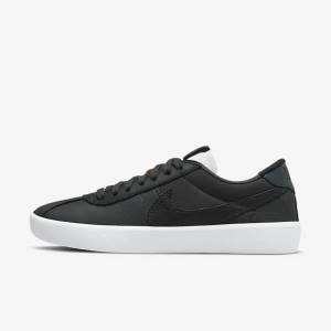 Zapatillas Skate Nike SB Bruin React Mujer Gris Oscuro Blancas Negras | NK039PIM