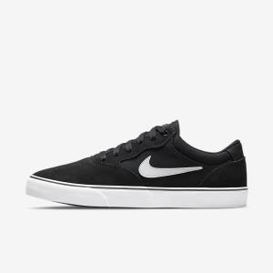 Zapatillas Skate Nike SB Chron 2 Mujer Negras Blancas | NK031YHL