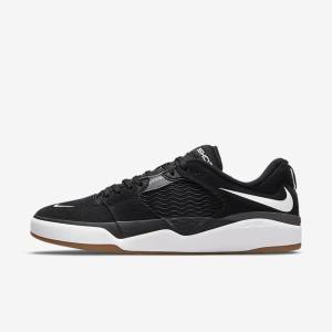 Zapatillas Skate Nike SB Ishod Wair Hombre Negras Gris Oscuro Blancas | NK742FRD