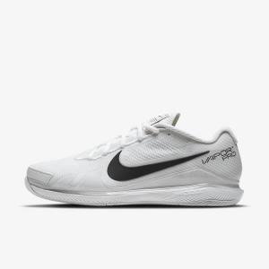 Zapatillas Tenis Nike NikeCourt Air Zoom Vapor Pro Hard-Court Hombre Blancas Negras | NK394DNU