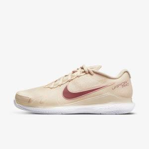 Zapatillas Tenis Nike NikeCourt Air Zoom Vapor Pro Hard-Court Mujer Blancas Coral Rojas | NK532HKJ