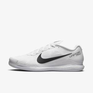 Zapatillas Tenis Nike NikeCourt Air Zoom Vapor Pro Carpet Hombre Blancas Negras | NK584BIC