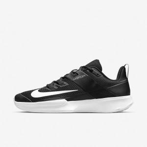 Zapatillas Tenis Nike NikeCourt Vapor Lite Hard Court Hombre Negras Blancas | NK163HXI