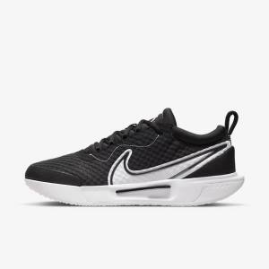 Zapatillas Tenis Nike NikeCourt Zoom Pro Hard Court Hombre Negras Blancas | NK517VUH