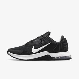 Zapatillas Training Nike Air Max Alpha Trainer 4 Hombre Negras Gris Oscuro Blancas | NK301GNH