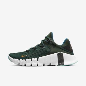 Zapatillas Training Nike Free Metcon 4 Hombre Verde Negras Blancas | NK281MGF