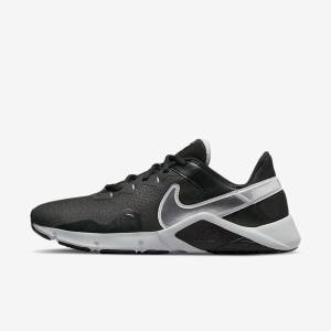 Zapatillas Training Nike Legend Essential 2 Hombre Negras Metal Plateadas Metal Gris | NK063UYJ