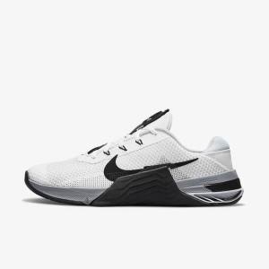 Zapatillas Training Nike Metcon 7 Hombre Blancas Gris Plateadas Negras | NK310URJ