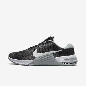 Zapatillas Training Nike Metcon 7 Hombre Negras Gris Blancas Plateadas | NK476GTF