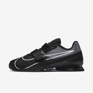 Zapatillas Training Nike Romaleos 4 Mujer Negras Blancas | NK653VRB