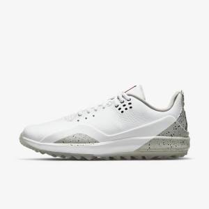 Zapatos De Golf Nike Jordan ADG 3 Hombre Blancas Gris Negras | NK379XAO