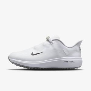 Zapatos De Golf Nike React Ace Tour Mujer Blancas Gris Claro Negras | NK295YPM